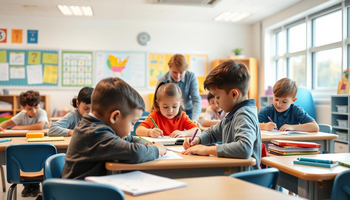 Structured study materials and learning resources on a desk